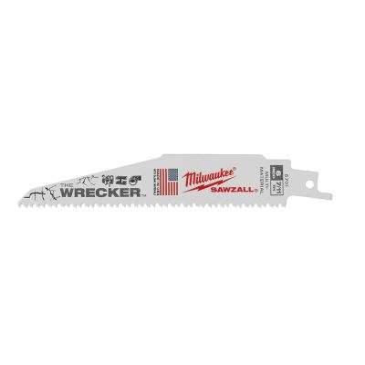 MLW48-01-2701 image(0) - Milwaukee Tool The WRECKER Multi-Material SAWZALL Blade 6" 7/11TPI BULK 25