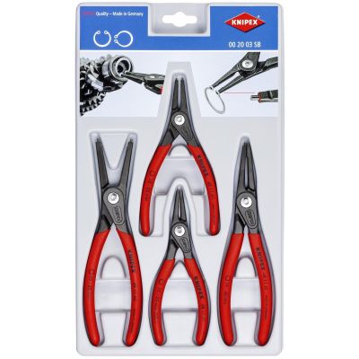 KNP002003SB image(0) - KNIPEX Precision Circlip Plier Set 4Pc.