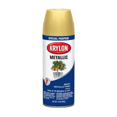 DUP1701 image(0) - Krylon Metallic Paints Bright Gold 12 oz.