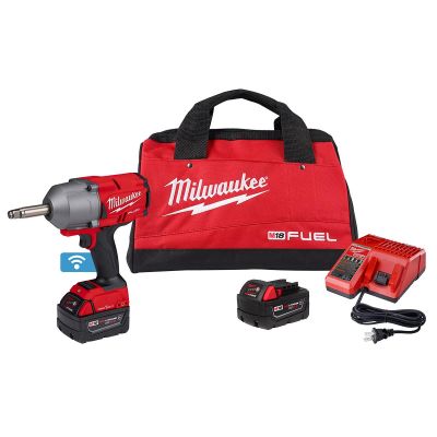 MLW2769-22R image(0) - Milwaukee Tool M18 FUEL 1/2' Ext. Anvil Controlled Torque Impact Wrench w/ONE-KEY Kit