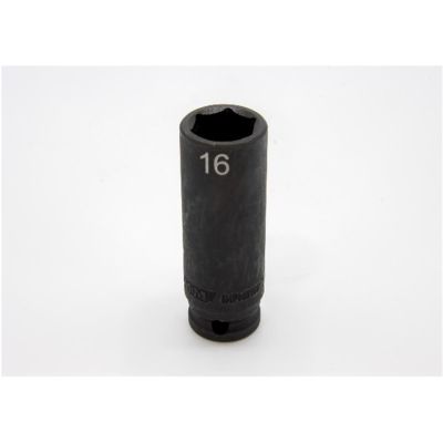 VIMIMPM616D image(0) - VIM Tools 16 mm X 3/8 Inch Drive CR-MO Impact Socket - Deep