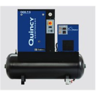 QACQGS7-5TMD1 image(0) - Quincy Compressors 7.5hp Quincy rotary screw with dryer