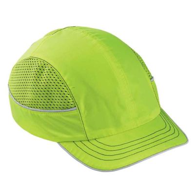 ERG23333 image(0) - Ergodyne 8950 Short Brim Lime Bump Cap