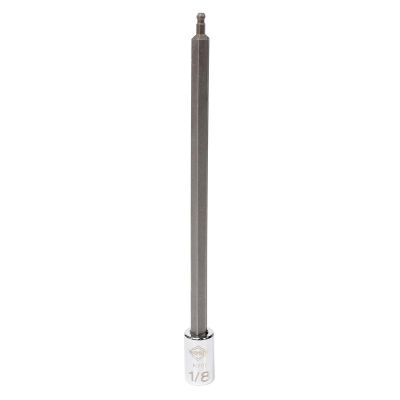 MAY16701 image(0) - Mayhew Mayhew 1/8-Inch SAE Ball Hex Long Insert Socket Bit, 1/4-Inch Drive