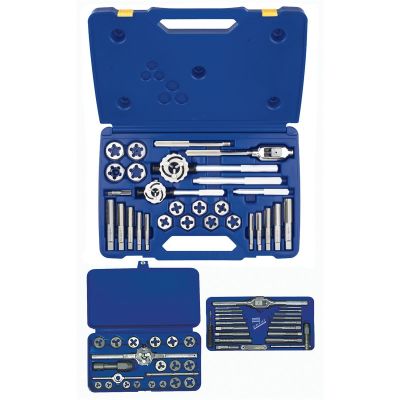 HAN97606 image(0) - Hanson 66 PC. FRACTIONAL TAP & HEX DIE SET