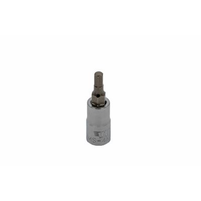 VIMHMS-4MM image(0) - VIM Tools 4 mm Hex Bit, Satin Chrome 1/4 Inch Square Drive Bit Holder