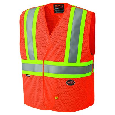 SRWV2510850U-23XL image(0) - Pioneer Pioneer - Flame Resistant Hi-Viz Vest - Hi-Viz Orange - Size 2X/3X