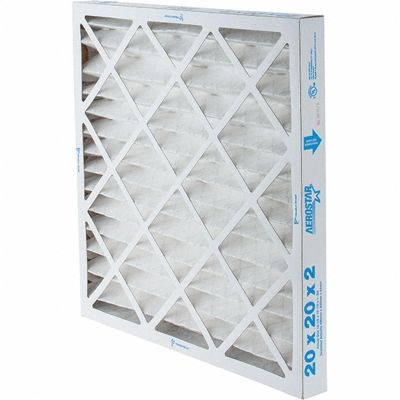 MRO6222236 image(0) - 20X20X2 PLEATED AIR FILTER MERV 8, CASE OF 12