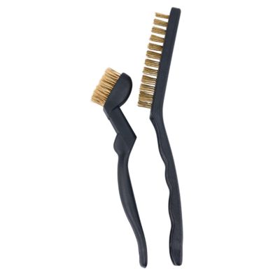 WLMW4951 image(0) - Wilmar Corp. / Performance Tool 2pc Brass Detailing Brush Set