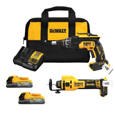 DWTDCK265E2 image(0) - DeWalt 20V MAX BL SCREWGUN & CUTOUT KIT (1.7AH)