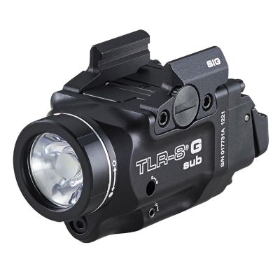 STL69437 image(0) - Streamlight TLR-8 sub Rail Mounted Tactical Light with Red Laser for Springfield Armory Hellcat Handgun, Black