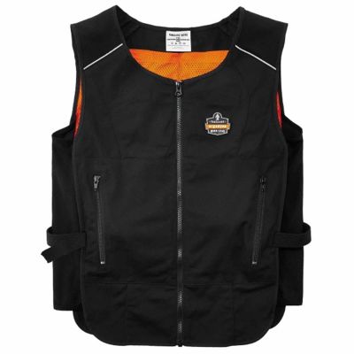 ERG12125 image(0) - Ergodyne 6255 L/XL Black Lightweight Phase Change Cooling Vest