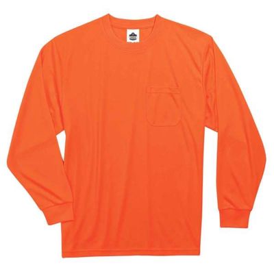 ERG21592 image(0) - Ergodyne 8091 S Orange Non-Cert Long Sleeve T-Shirt