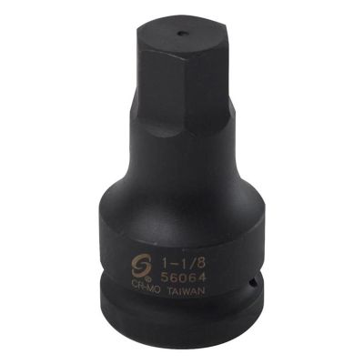 SUN56064 image(0) - Sunex 1"Dr. 1-1/8" Hex Bit Socket