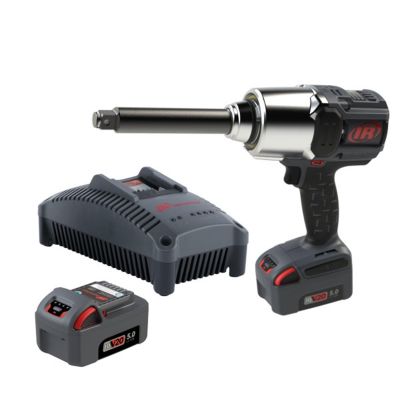 IRTW8571-K2 image(0) - Ingersoll Rand 3/4" 20V Cordless Impact Wrench 2 Battery Kit, 2000 ft-lb Torque, 6" Extended Anvil, Friction Ring, Pistol