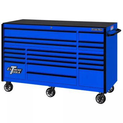 EXTRX722519RCBLBK-X image(0) - Extreme Tools RX Series 72" 19 Drawer 25" Dp Roller Cabinet Blck