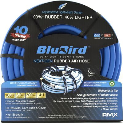 BLBBB38300 image(0) - BluBird BluBird Rubber Air Hose Bulk 3/8" x 300'