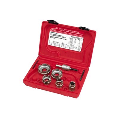 MLW49-22-8310 image(0) - Milwaukee Tool Carbide Cutter Sheet Metal Electrician's Kit - 7PC