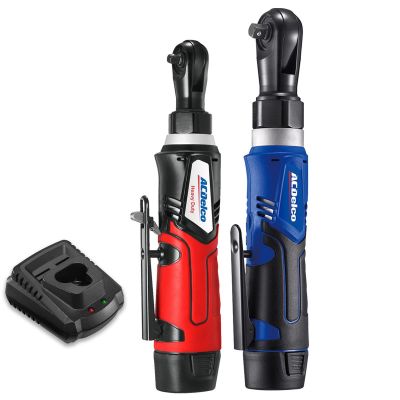 ACDARW1209-K92 image(0) - ACDelco ACDelco G12 Series 12V Li-ion Cordless 1/4" & 3/8"? Ratchet Wrench Combo Tool Kit with 2 Batteries