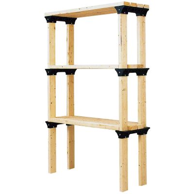 TBF90128 image(0) - 2 x 4 Basics SHELF LINK 6-PK, BLACK