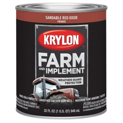 DUP2040 image(0) - Krylon Sandable Red Oxide Primer 32 oz. Quart