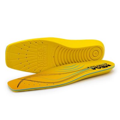 MCFMCSQ-S image(0) - MEGA Comfort  ERGO Anti-Fatigue Square Toe Dual-Layer Memory Foam Insoles Size: Small (Men's 6-7, Women's 8-9)