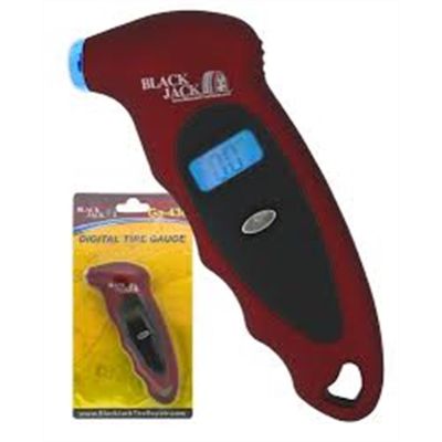 BLJGA-430 image(0) - BlackJack Tire Supplies MAROON PLASTIC DIGITAL TIRE GAUGE W/LIGHT