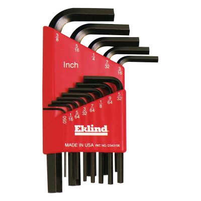 EKL10113 image(0) - Eklind Tool Company HEX KEY SET 13 PC SAE SHORT .050-3/8IN.