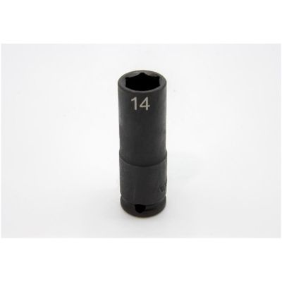 VIMIMPM614D image(0) - VIM Tools 14 mm X 3/8 Inch Drive CR-MO Impact Socket - Deep