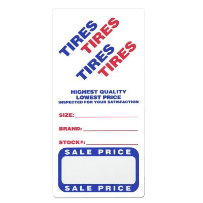 PETFB-P9943-79 image(0) - Petoskey Plastics Adhesive Tire Label - 500 per Roll