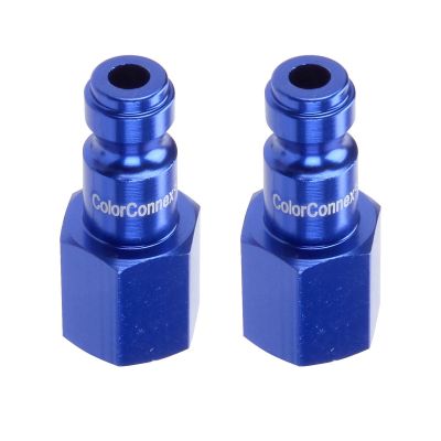 LEGA72430C-2PK image(0) - Legacy Manufacturing C 1/4" Blue Plug 1/4" FNPT 2pk