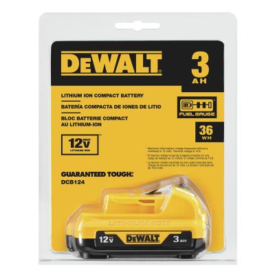 DWTDCB124 image(0) - DeWalt 3.0 AH 12V Battery