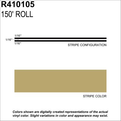 SHR410105 image(0) - MS, 3/16" X 150'; Lt Gold Metallic