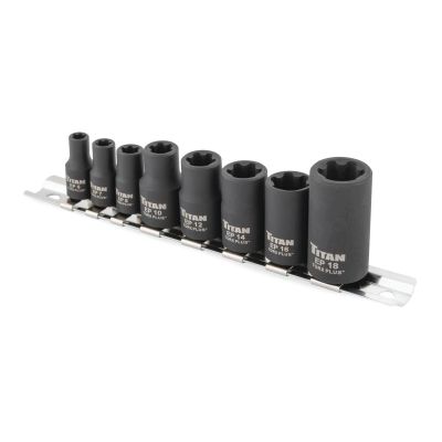 TIT17418 image(0) - TITAN 8 pc. External TORX Plus Socket Set