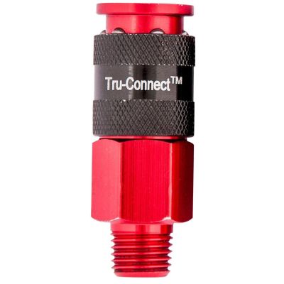 TRF13-224R image(0) - Plews Edelmann 1/4" Red Coupler