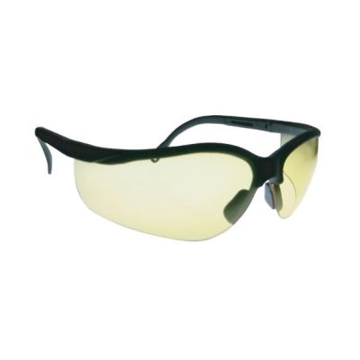 CSUT5800-CAF image(0) - Chaos Safety Supplies Safety Glasses with Black Frame and Clear Lens