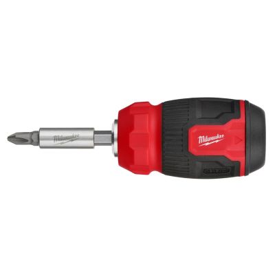 MLW48-22-2910 image(0) - Milwaukee Tool 8-in-1 Compact Multi-Bit Screwdriver