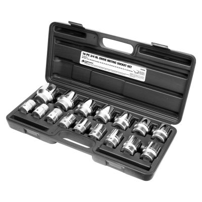 WLMW34906 image(0) - Wilmar Corp. / Performance Tool SOCKET SET 3/4DR METRIC 16PC