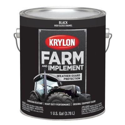 DUP1962 image(0) - Krylon Krylon Farm/Implement; Gloss Black; Gallon