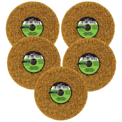 FOR71608 image(0) - Forney Industries Quick Change Surface Prep Pad, Coarse Grit, 3 in (5-Pack of Forney 71912)