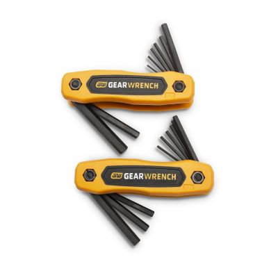 KDT83510 image(0) - GearWrench 17PC SAE/METRIC FOLDING HEX KEY SET