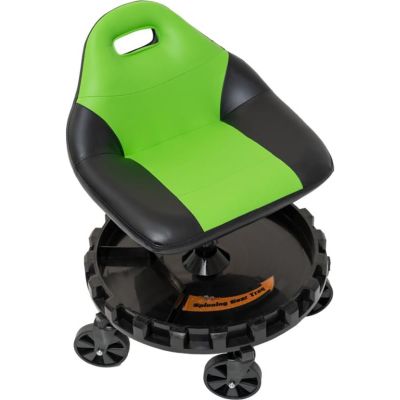 TRX2-705 image(0) - Traxion 2-705  ProGear Mobile Rolling Gear Race Seat with Tray and Five All Terrain Casters - Green