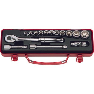 KKN3252M image(0) - Ko-ken USA 3252M 3/8 Sq. Dr. Socket set   6, 12 point   15 pieces