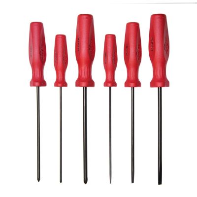 MAY27021LT image(0) - Mayhew 6 PC Long Slotted & Phillips Screwdriver Set