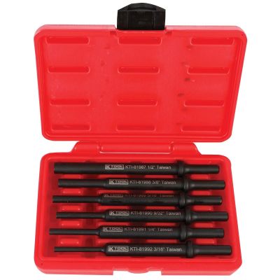 KTI81985 image(0) - K Tool International 6-Piece Air Hammer Drifts Set