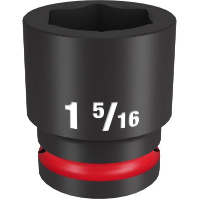 MLW49-66-6312 image(0) - Milwaukee Tool SHOCKWAVE Impact Duty  3/4"Drive 1-5/16" Standard 6 Point Socket