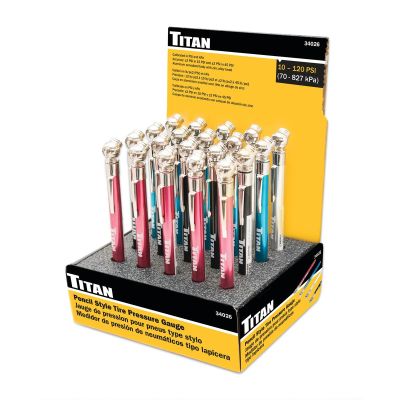 TIT34026-20 image(0) - TITAN 20PC Pencil Tire Gage