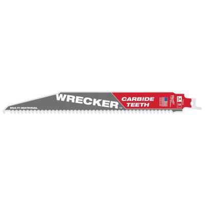 MLW48-00-5242 image(0) - Milwaukee Tool 9" 6 TPI THE WRECKER with Carbide Teeth SAWZALL Blade 1PK