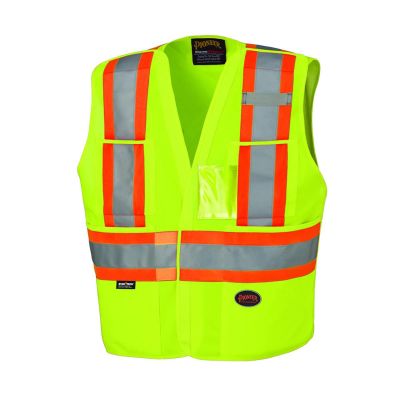 SRWV1021061U-45XL image(0) - Pioneer Pioneer - Safety Tear-Away Vest  - Hi-Vis Yellow/Green - Size 4XL/5XL