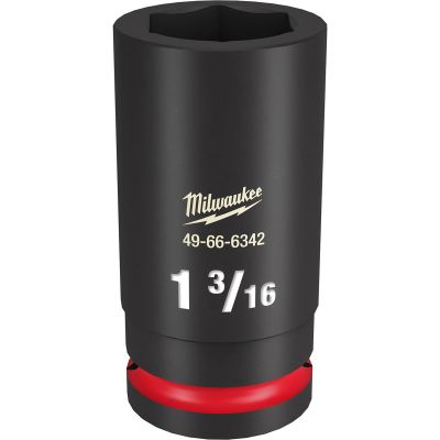 MLW49-66-6342 image(0) - Milwaukee Tool SHOCKWAVE Impact Duty  3/4"Drive 1-3/16" Deep 6 Point Socket